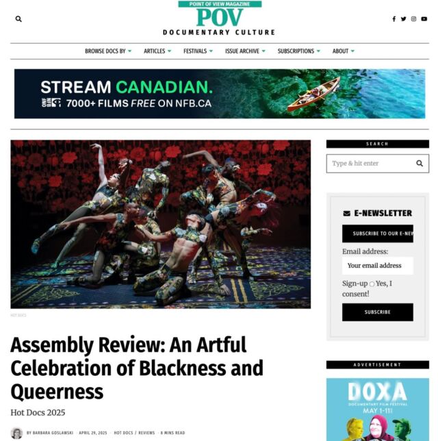 “Assembly is a loud and proud assertion from a community that refuses to be dismissed anymore.”
—Barbara Goslawski for @pov_magazine 🖤